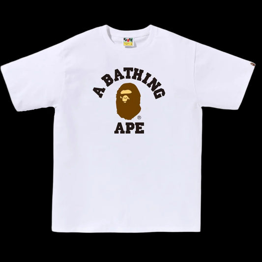 White bape t shirt